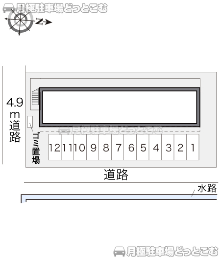 美濃加茂市太田町巾前1801－1の月極駐車場3