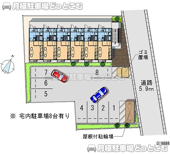 出雲市今市町326－3の月極駐車場1