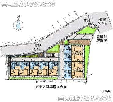 大阪市福島区野田4－3－27の月極駐車場2