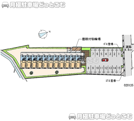 高知市一宮中町3－6－3の月極駐車場1