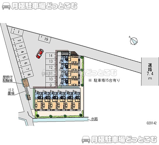 富士市森島109－1の月極駐車場2
