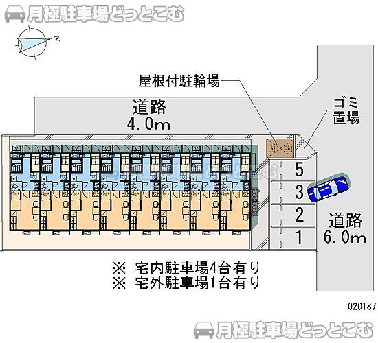 高松市郷東町22－10の月極駐車場2