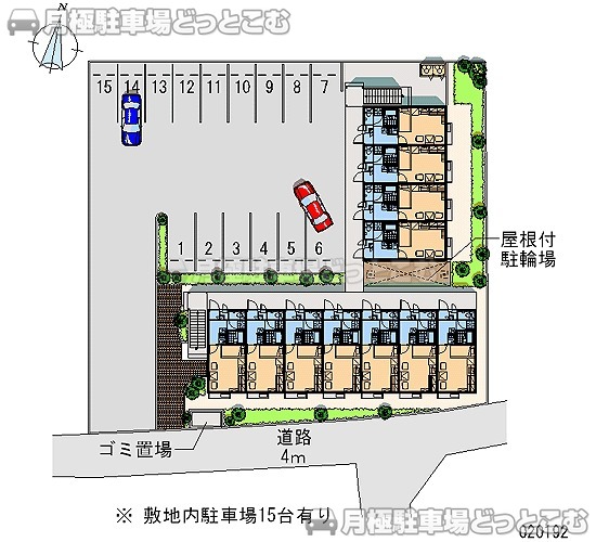 徳島市国府町和田馬淵14－1の月極駐車場2