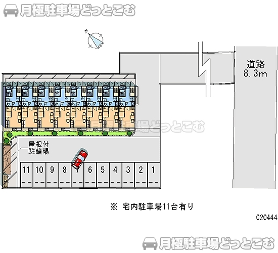 八街市八街に236－5の月極駐車場2