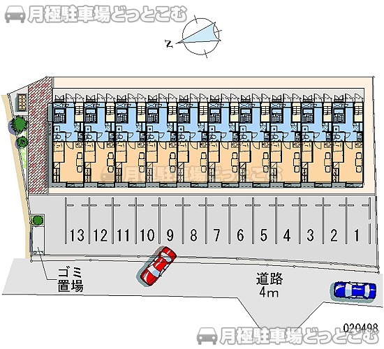 松山市祝谷2－6－23の月極駐車場1