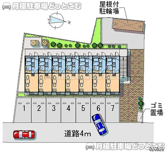相模原市緑区相原6－16－28の月極駐車場1