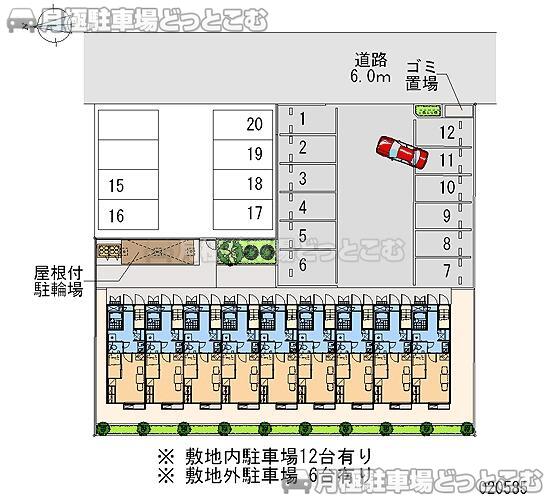 筑西市菅谷1714の月極駐車場2