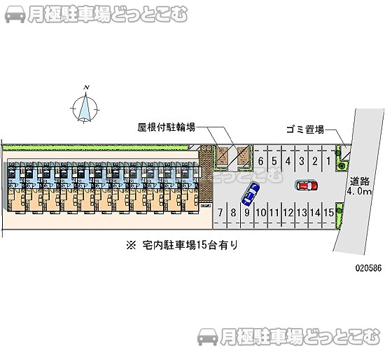 高松市勅使町929－1の月極駐車場1