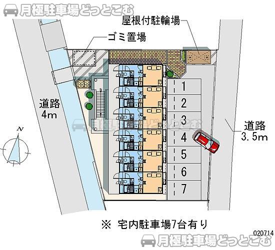倉敷市西中新田241－6の月極駐車場2