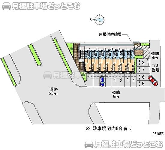 倉敷市浜ノ茶屋辻の東228－1の月極駐車場2