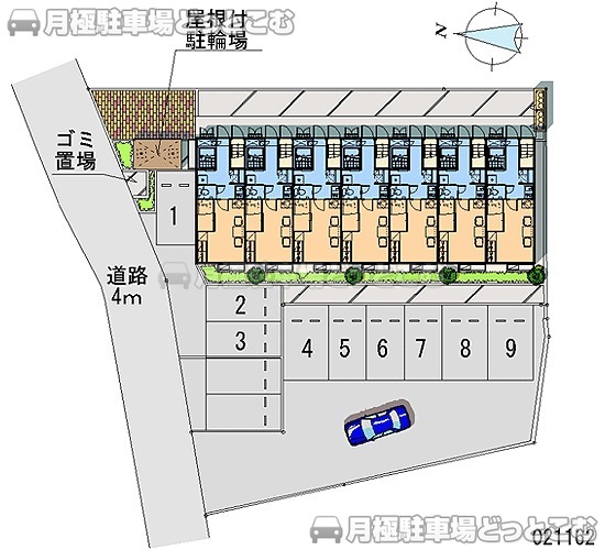 常総市水海道橋本町3599－5の月極駐車場2