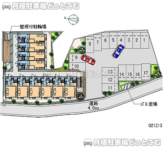 龍ケ崎市若柴町3221－2の月極駐車場2