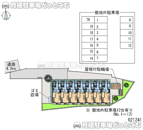 沼津市大岡3107－1の月極駐車場1