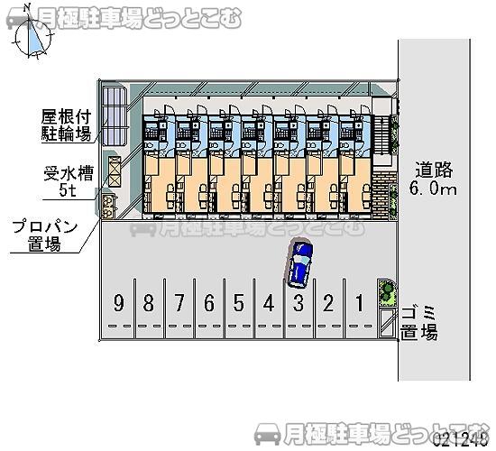 岡山市北区青江3－9－8の月極駐車場1