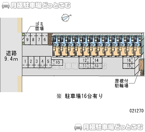 銚子市長塚町5－1385の月極駐車場2