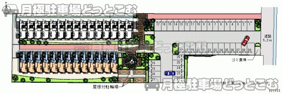 八尾市老原3－62－6の月極駐車場1