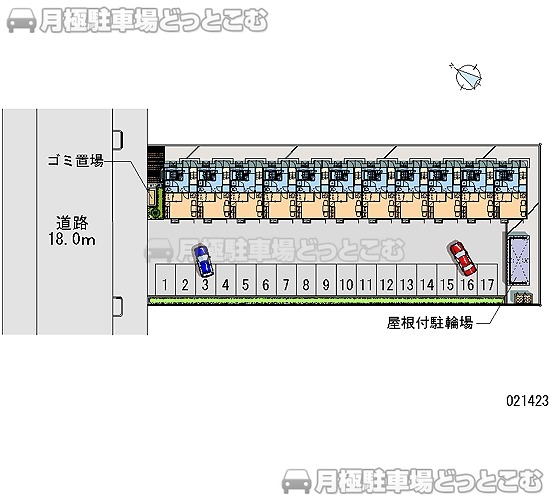 天童市桜町11－50の月極駐車場1