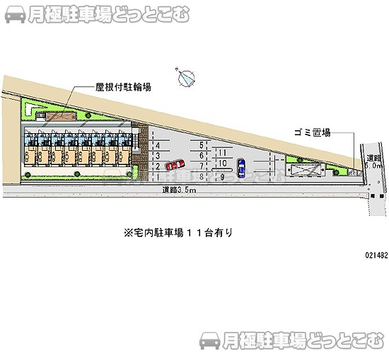 彦根市東沼波町1144－5の月極駐車場2