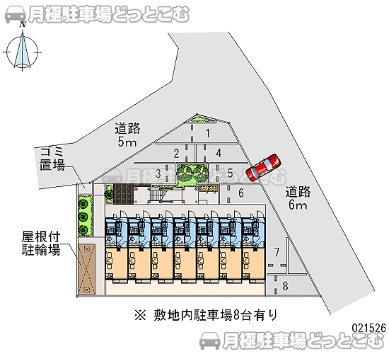 上尾市今泉1－39－2の月極駐車場1