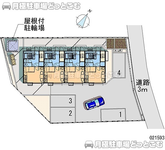 青森市三内沢部204－2の月極駐車場2
