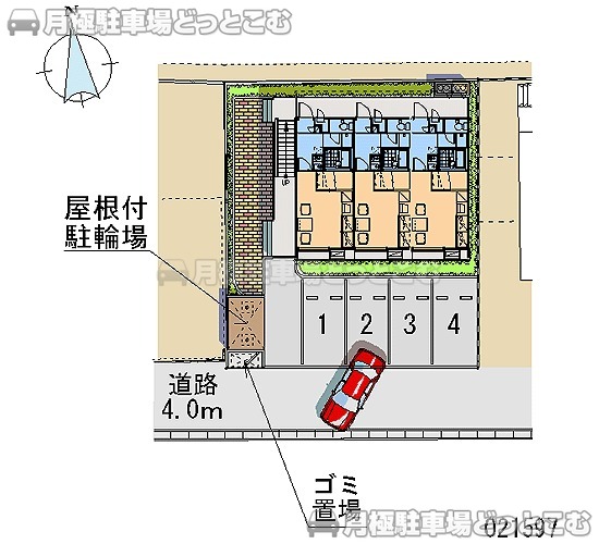 彦根市後三条町639－7の月極駐車場2