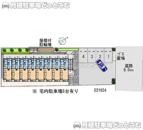 北葛飾郡杉戸町杉戸3－3－2の月極駐車場1