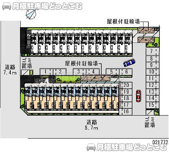 越谷市大林478－1の月極駐車場2