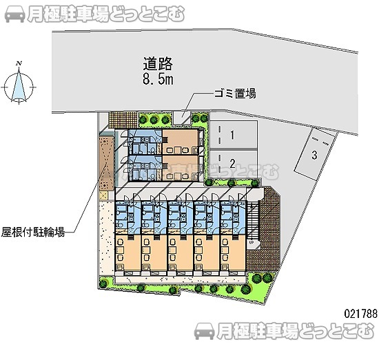 横浜市青葉区すみよし台5－9の月極駐車場2