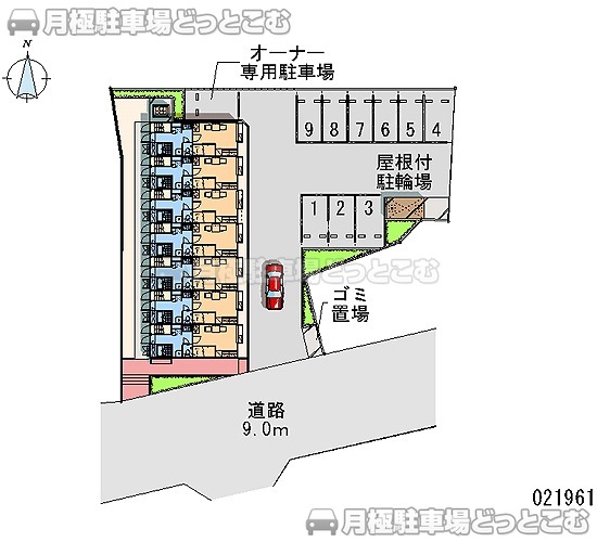 三島市安久368－2の月極駐車場1