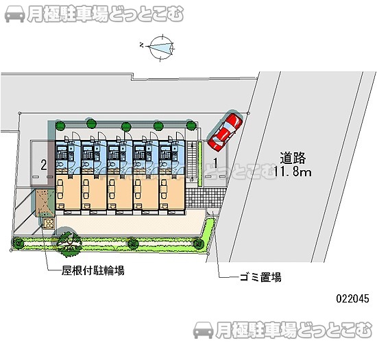 小平市小川町1－235－2の月極駐車場2