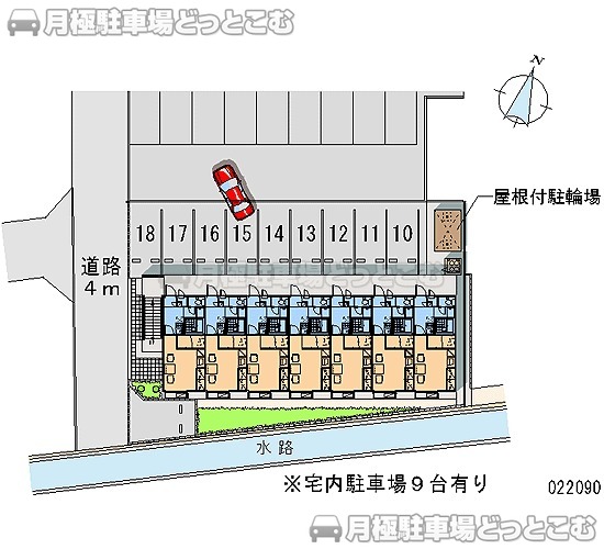 平塚市広川311－5の月極駐車場1