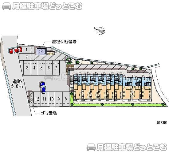 富山市中川原306－3の月極駐車場2