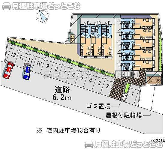 豊川市国府町前崎15－1の月極駐車場2