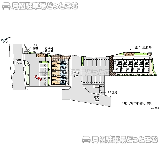 大津市真野5－30－7の月極駐車場2