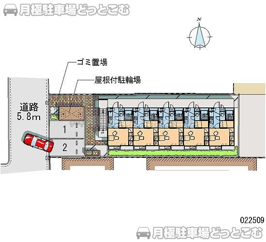 京都市下京区西七条掛越町34－2の月極駐車場2