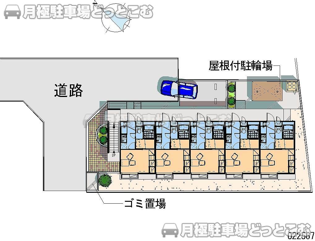 相模原市南区鵜野森3－23－9の月極駐車場1