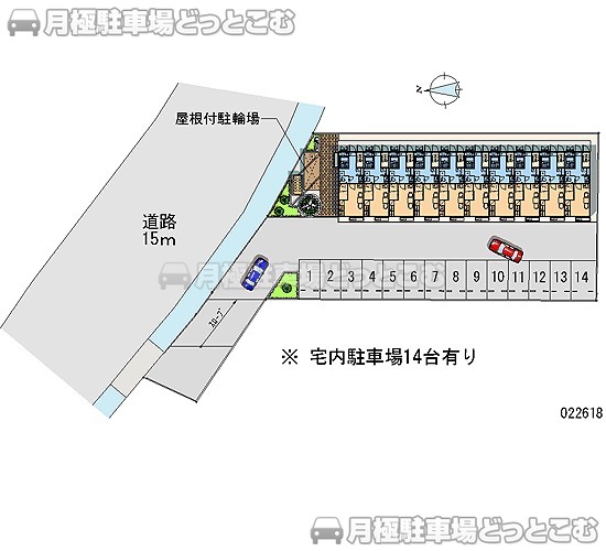 湖西市境宿595－4の月極駐車場2