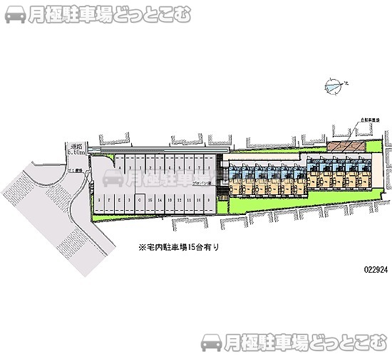 堺市北区南花田町547－1の月極駐車場2