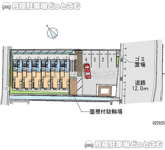大津市衣川1－24－48の月極駐車場2