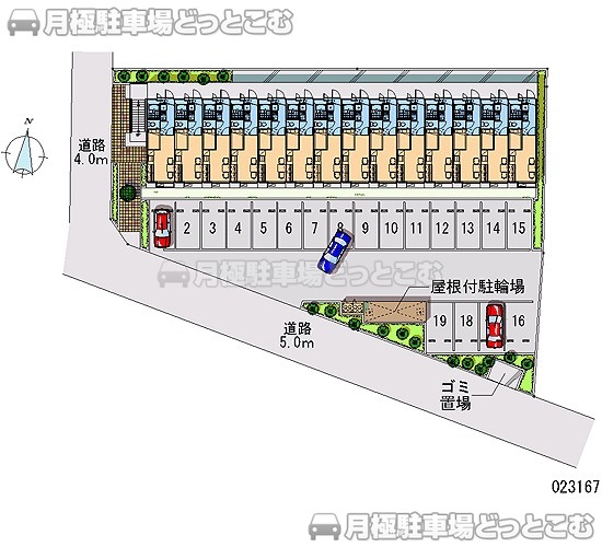 桶川市加納19－1の月極駐車場1