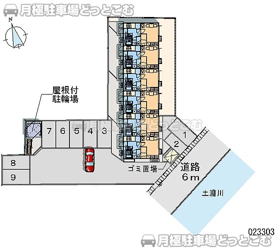 弘前市宮川1－3－10の月極駐車場2