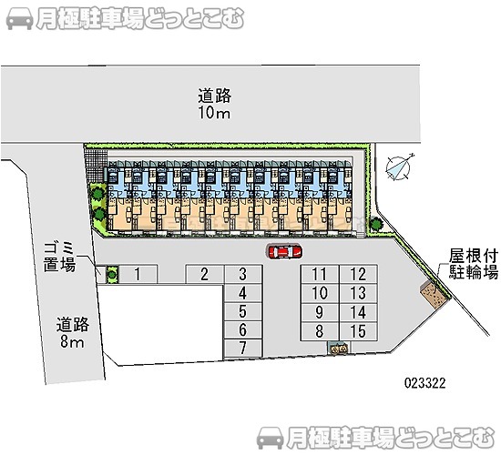 富士宮市舞々木町213の月極駐車場1