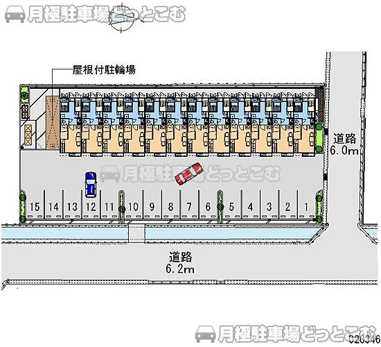 岡山市中区桜橋3－1－73の月極駐車場1