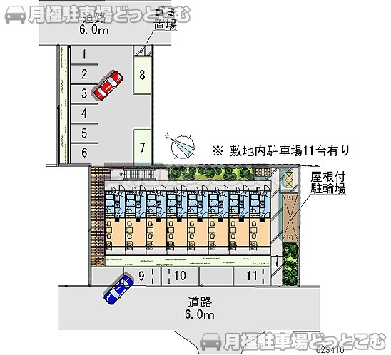 堺市北区中百舌鳥町4－8の月極駐車場2