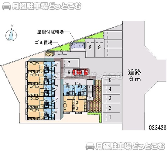 三島市柳郷地13の月極駐車場2