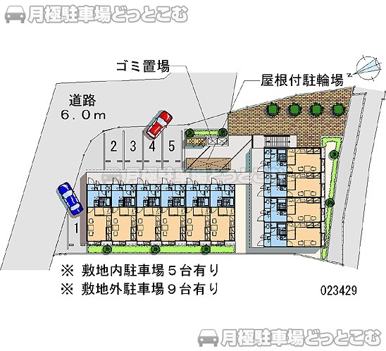 富士市比奈1768の月極駐車場1