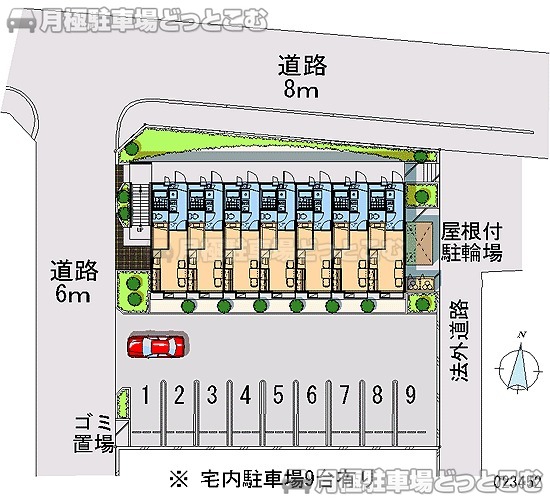 湖西市鷲津3373の月極駐車場1
