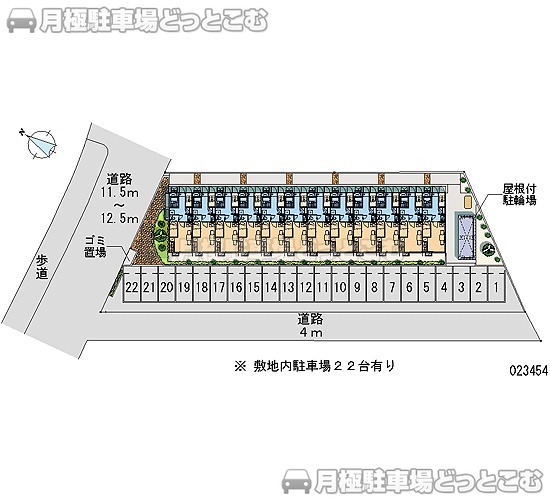 新潟市西区小針6－71－7の月極駐車場2