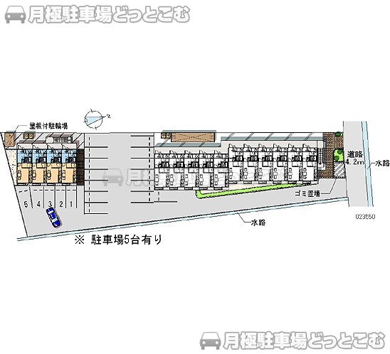 倉敷市白楽町318－4の月極駐車場2