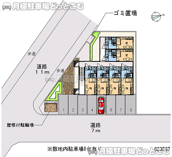 札幌市東区北二十一条東19－2－25の月極駐車場2